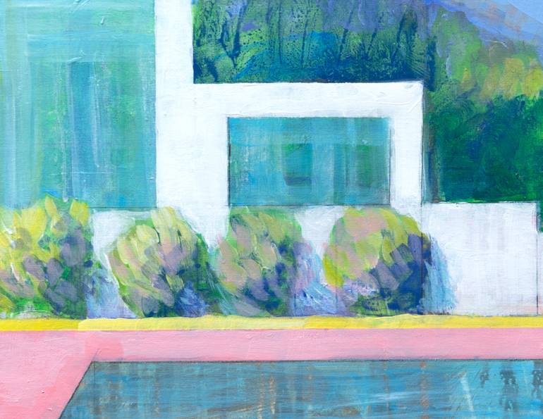 Original Abstract Architecture Painting by Anne Fox