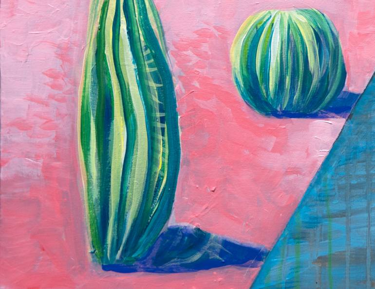 Original Abstract Architecture Painting by Anne Fox