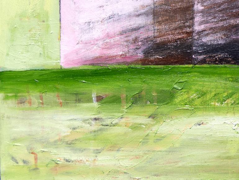 Original Abstract Architecture Painting by Anne Fox