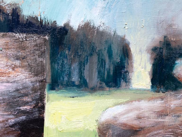 Original Abstract Architecture Painting by Anne Fox