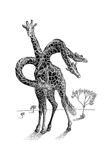 giraffe with four heads thumb