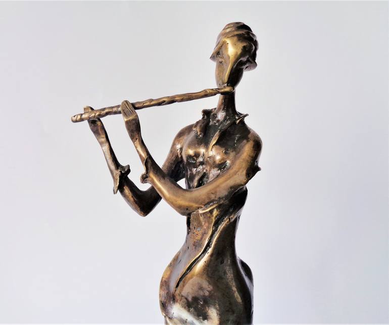 Original Figurative Music Sculpture by Liubka Kirilova