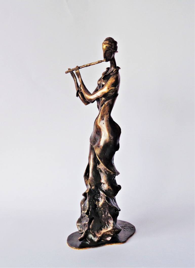 Original Figurative Music Sculpture by Liubka Kirilova