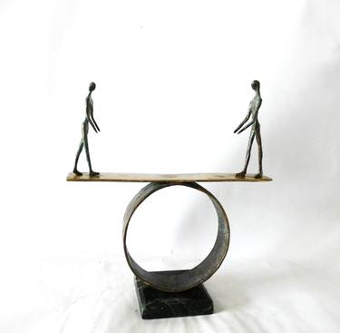 Original Abstract Family Sculpture by Liubka Kirilova