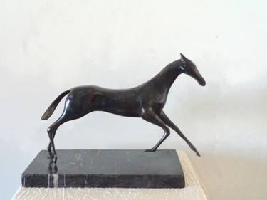 Original Figurative Horse Sculpture by Liubka Kirilova