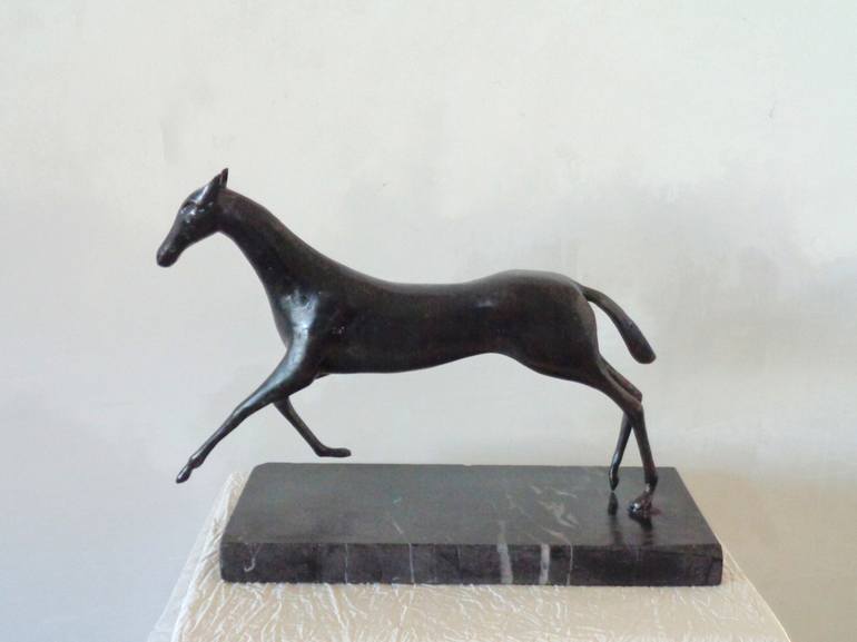 Original Figurative Horse Sculpture by Liubka Kirilova