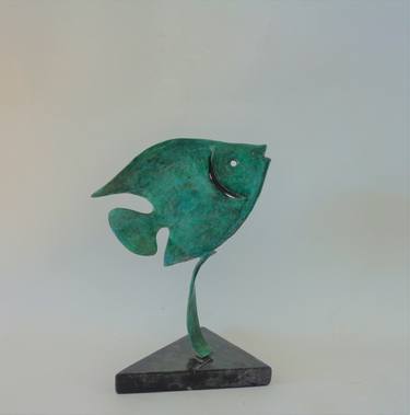Original Fine Art Fish Sculpture by Liubka Kirilova