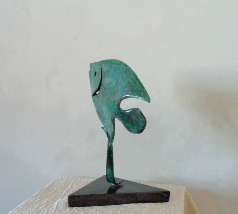 Original Fine Art Fish Sculpture by Liubka Kirilova