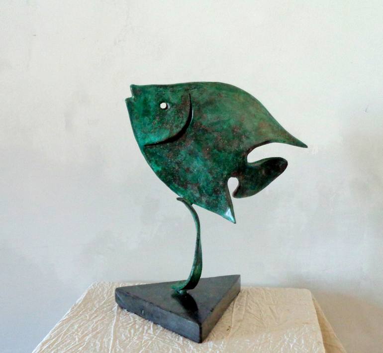 Original Fine Art Fish Sculpture by Liubka Kirilova