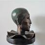 PIERROT .Sculpture Bust Head Bronze `Pierro` (Pierrot) is Original Unique,Lost Wax/Cire Perdue in bronze,statue . Fairy Pierro is sad Clown,Poet, who dreams of love for Columbine of.... Italian comedy and pantomime.