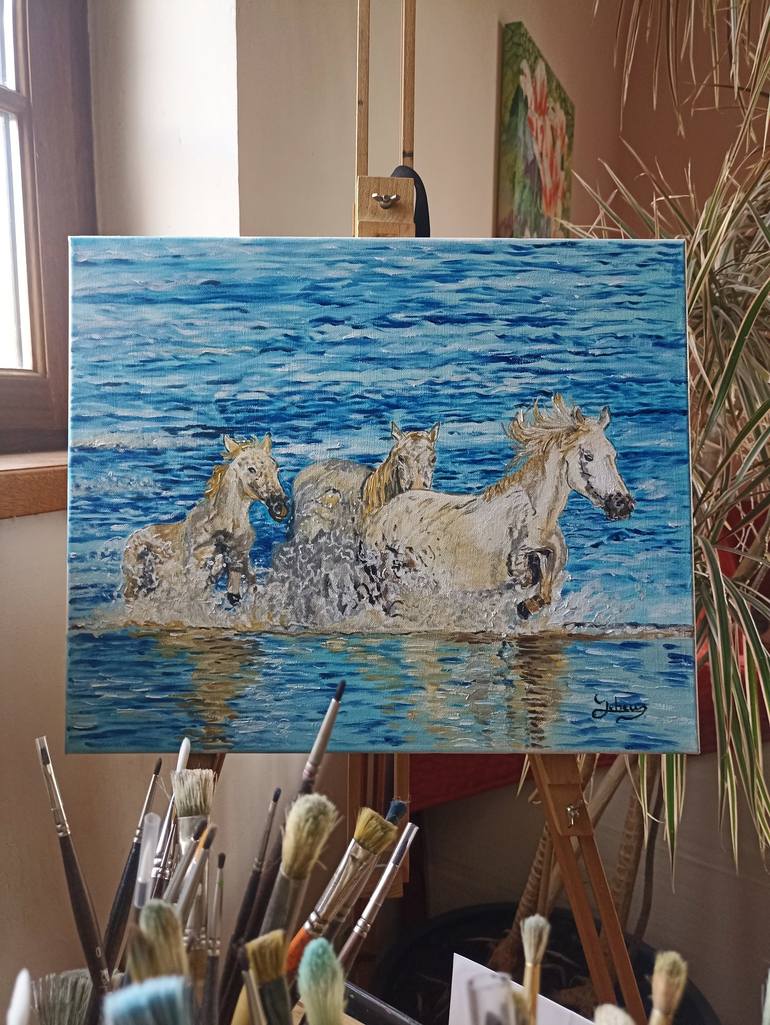 Original Realism Horse Painting by Isabelle Lucas