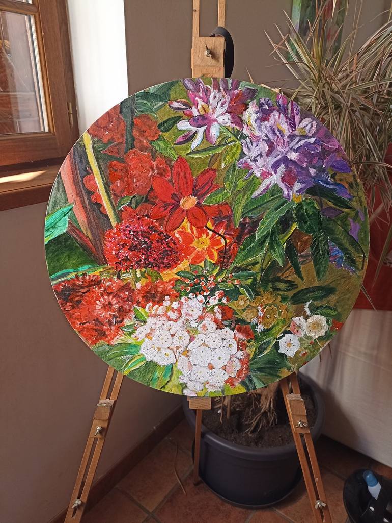 Original Floral Painting by Isabelle Lucas