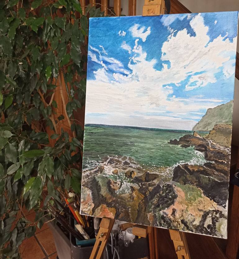 Original Impressionism Seascape Painting by Isabelle Lucas