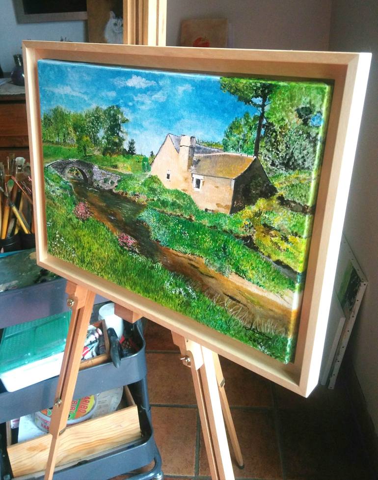 Original Impressionism Landscape Painting by Isabelle Lucas