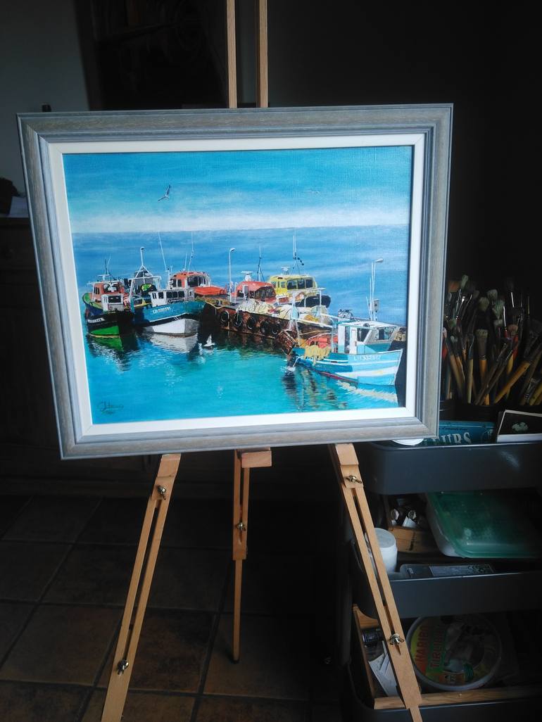 Original Impressionism Boat Painting by Isabelle Lucas