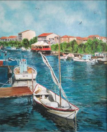 Original Impressionism Boat Paintings by Isabelle Lucas