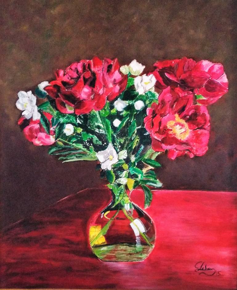 Original Impressionism Floral Painting by Isabelle Lucas