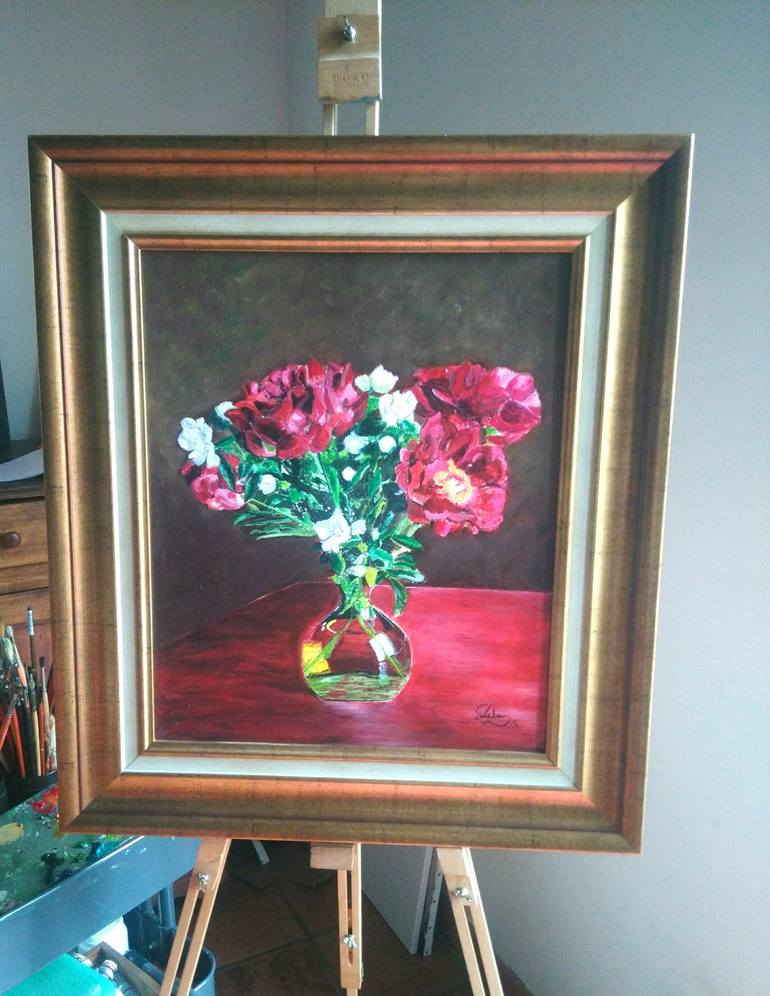 Original Impressionism Floral Painting by Isabelle Lucas