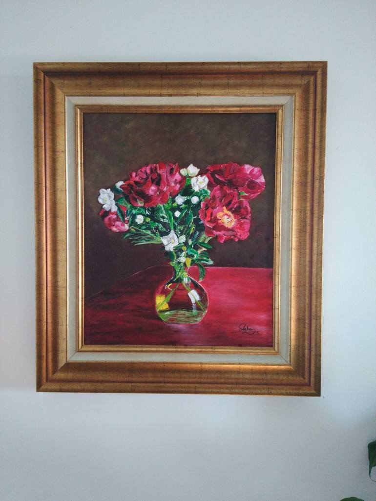 Original Floral Painting by Isabelle Lucas