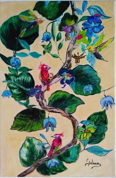 Print of Figurative Floral Paintings by Isabelle Lucas