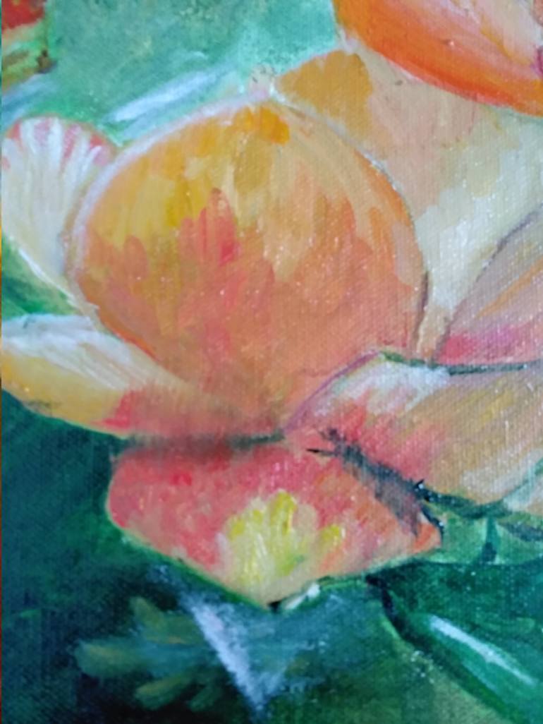 Original Impressionism Floral Painting by Isabelle Lucas