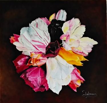 Print of Fine Art Floral Paintings by Isabelle Lucas