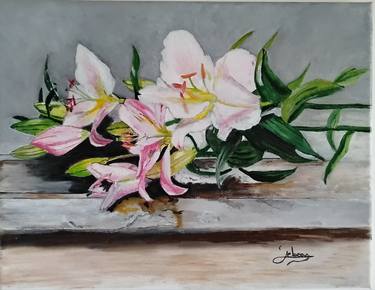Original Fine Art Floral Paintings by Isabelle Lucas