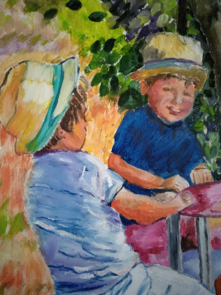 Original Figurative Children Painting by Isabelle Lucas