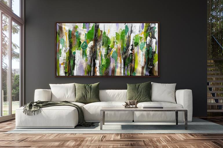 Original Abstract Expressionism Abstract Painting by Rashna Hackett