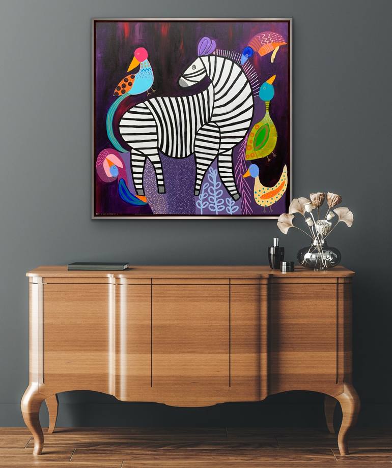 Original Contemporary Animal Painting by Rashna Hackett