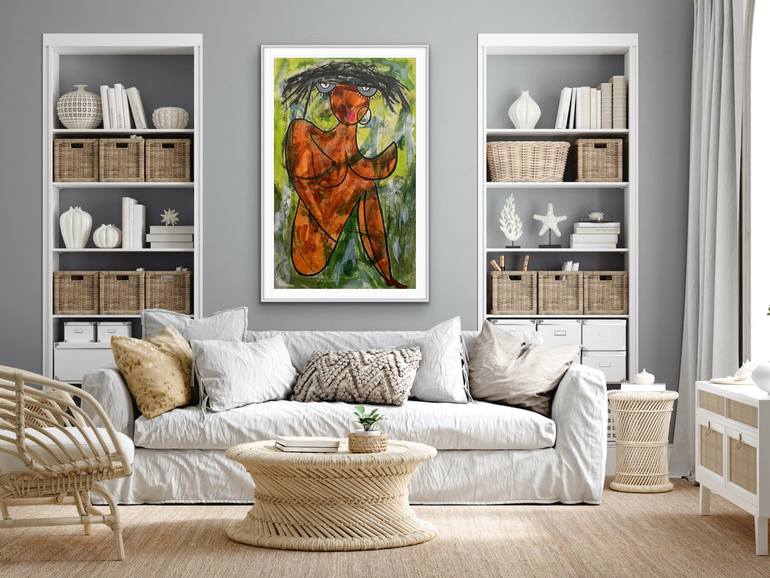 Original Abstract Women Painting by Rashna Hackett