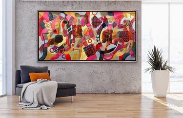 Original Abstract Expressionism Abstract Paintings by Rashna Hackett