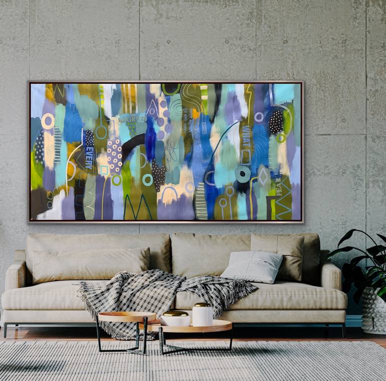 Original Abstract Expressionism Abstract Painting by Rashna Hackett
