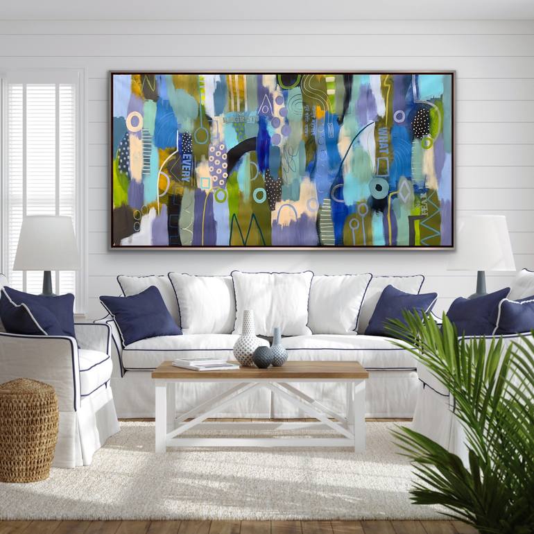 Original Abstract Expressionism Abstract Painting by Rashna Hackett