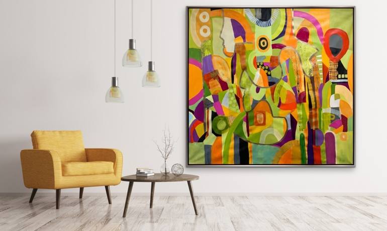 Original Abstract Painting by Rashna Hackett