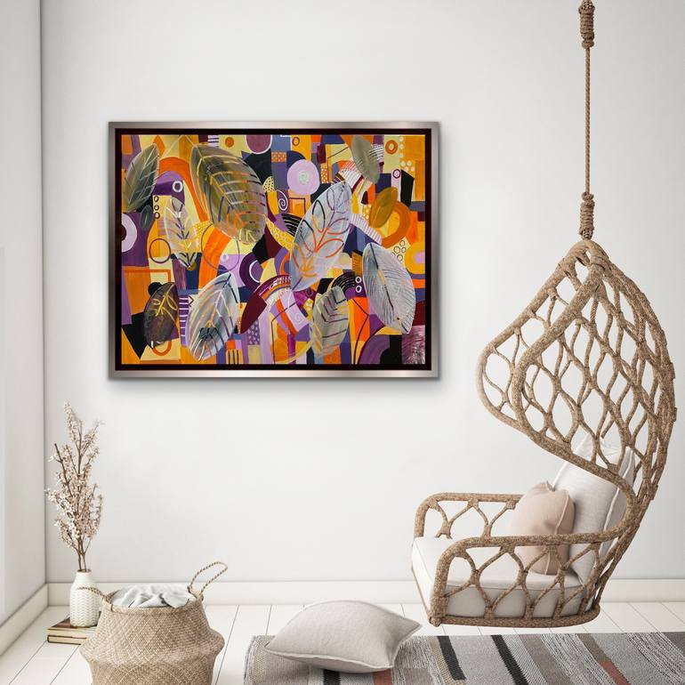 Original Abstract Expressionism Abstract Painting by Rashna Hackett