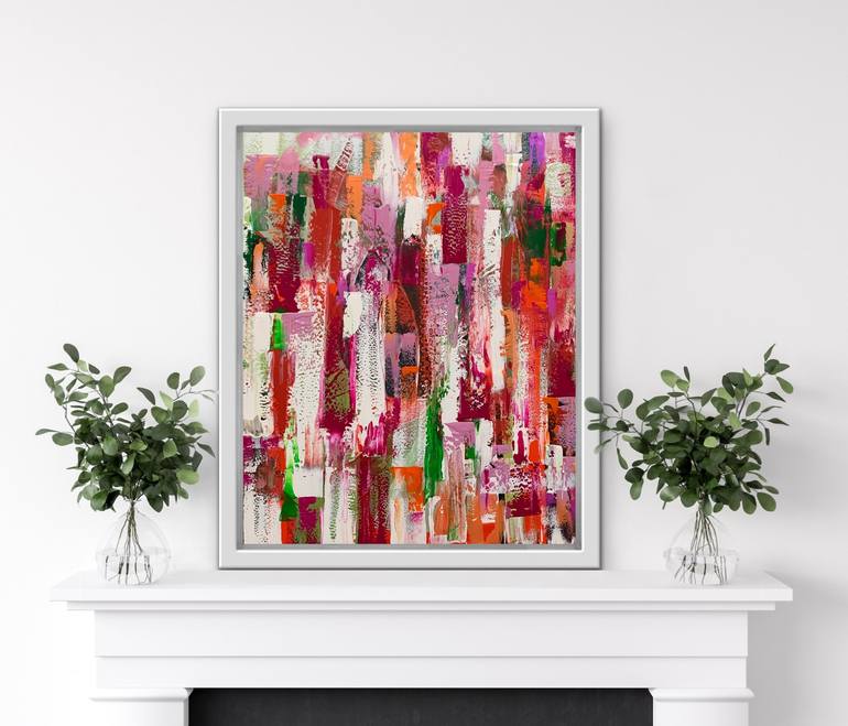 Original Abstract Expressionism Abstract Painting by Rashna Hackett