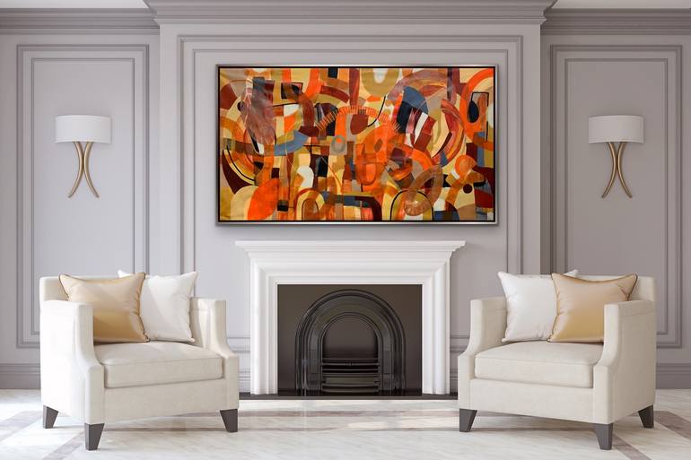 Original Abstract Expressionism Abstract Painting by Rashna Hackett