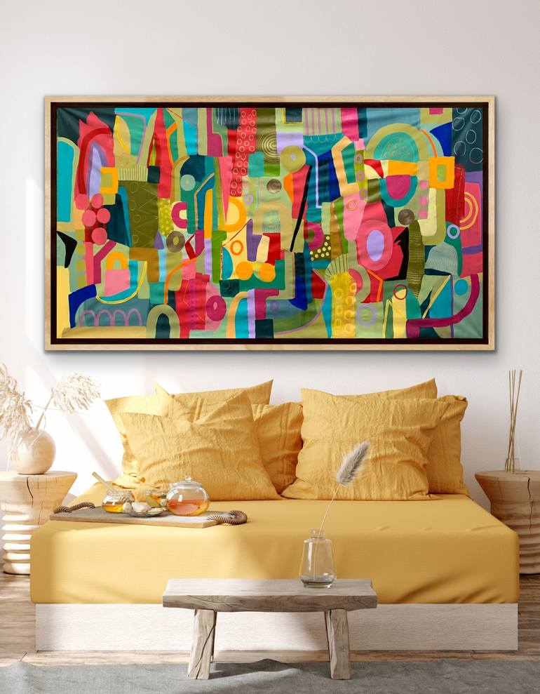 Original Abstract Expressionism Abstract Painting by Rashna Hackett