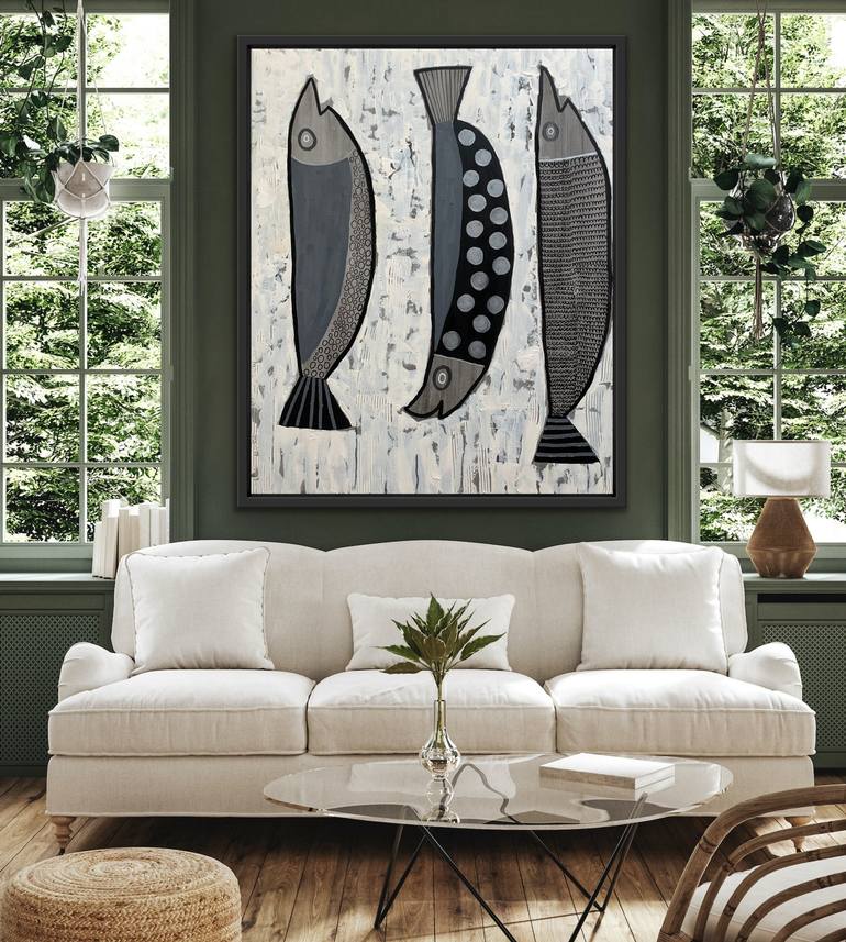 Original Fish Painting by Rashna Hackett