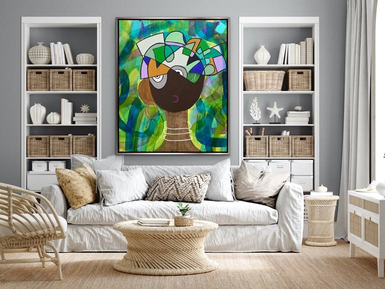 Original Abstract Women Painting by Rashna Hackett