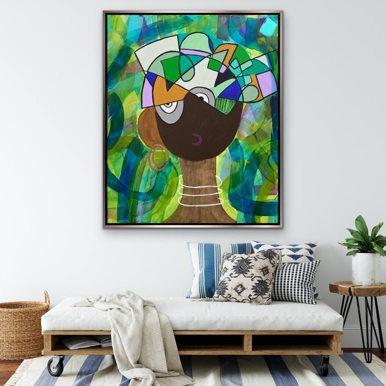 Original Abstract Women Painting by Rashna Hackett