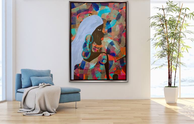 Original Abstract Expressionism Women Painting by Rashna Hackett