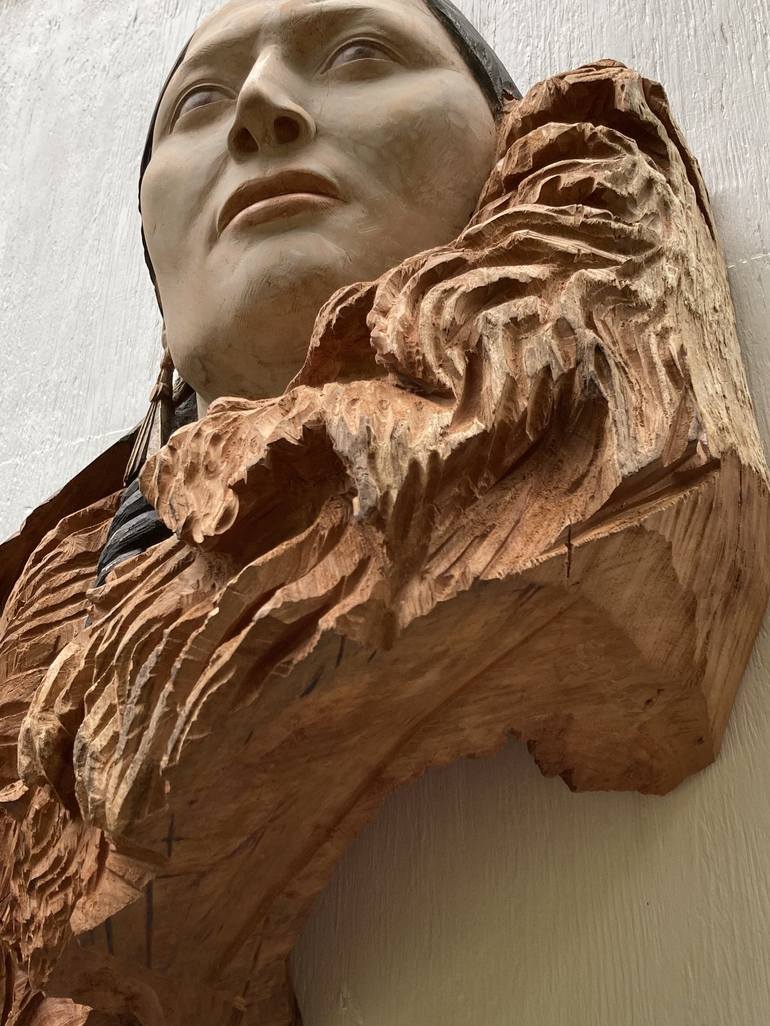 Original Figurative Portrait Sculpture by Elizabeth Parker