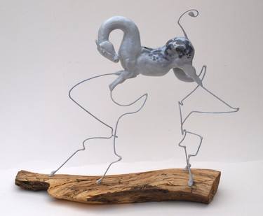 Original Surrealism Animal Sculpture by Elizabeth Parker