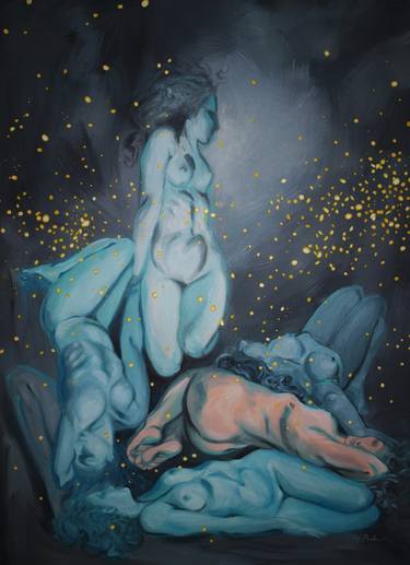 Original Figurative Nude Paintings by Elizabeth Parker