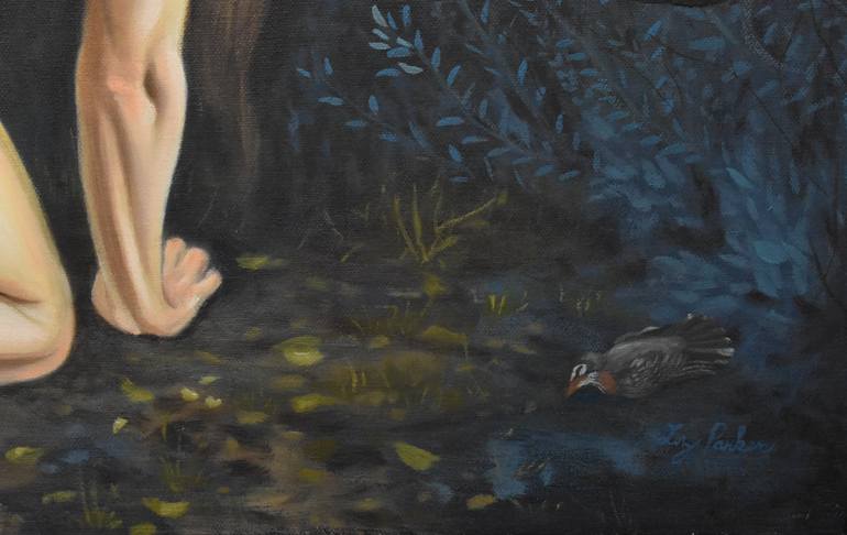 Original Figurative Nude Painting by Elizabeth Parker