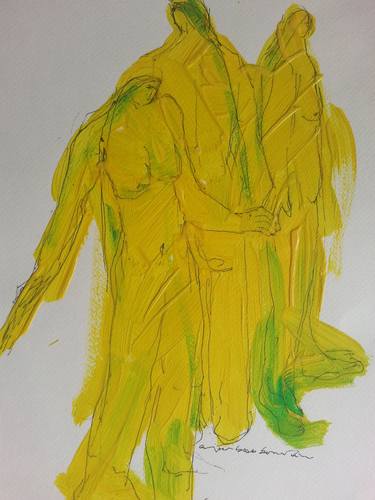 Original Figurative Love Drawings by EMPAR BOIX