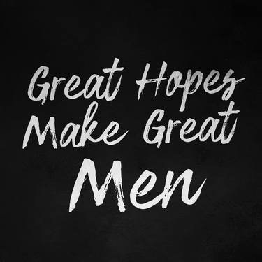 Great hopes make great men thumb
