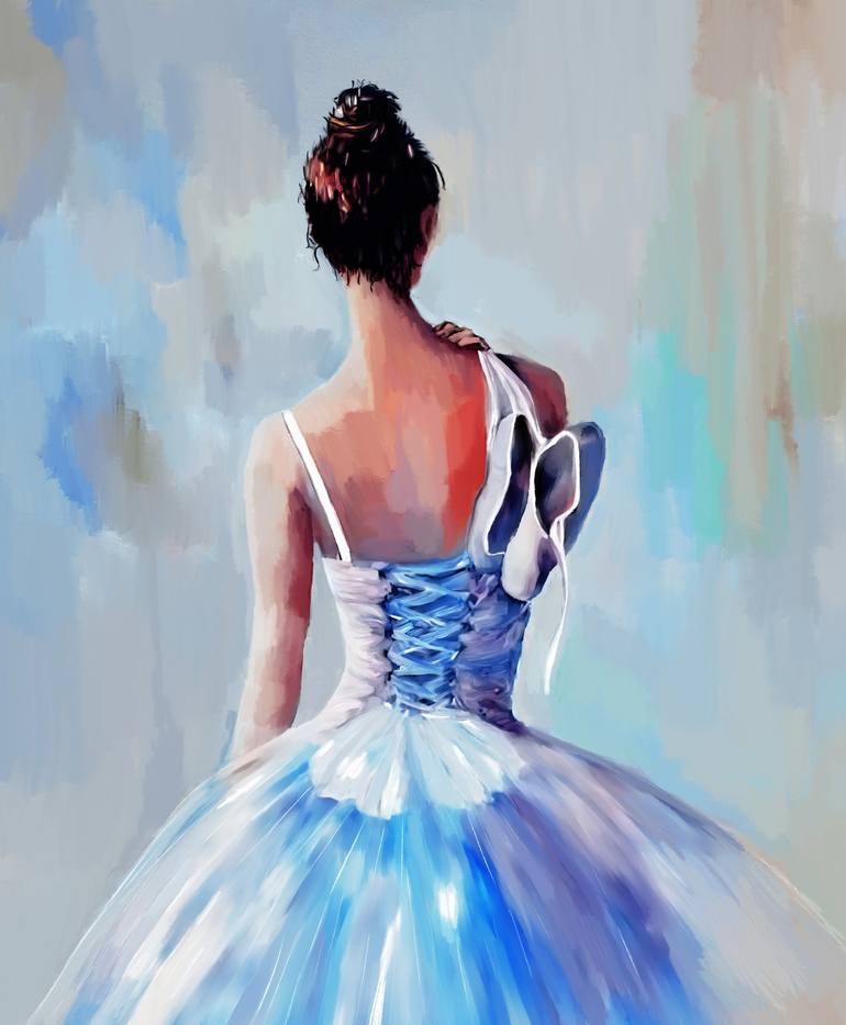 Ballerina Dancer art gnh563 Painting by Gull G | Saatchi Art